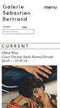 Mobile Screenshot of galeriebertrand.com